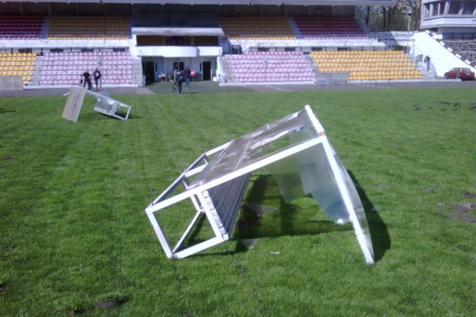 Vandalai nuniokojo Vilniaus „Žalgirio“ stadioną