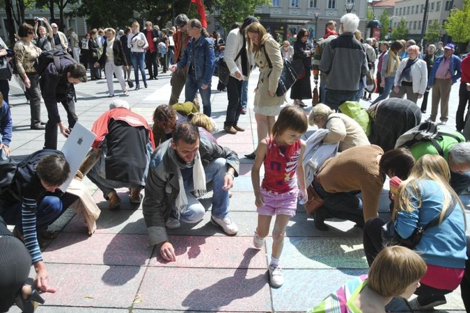 N.Venckienės šalininkai prie Seimo reikalavo „Tiesos“