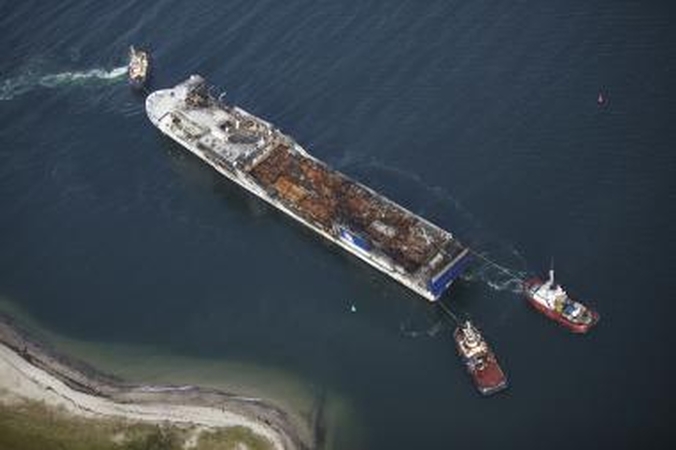 „Lisco Gloria“ jau Danijos uoste, laukiama draudikų vizito