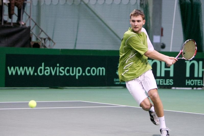 G. Sabeckis iškopė į ITF serijos vyrų teniso turnyro Vilniuje aštuntfinalį