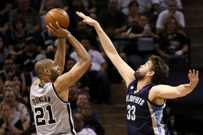 „Grizzlies“ T.Duncano vedamos „Spurs“ pranašumą pripažino po pratęsimo