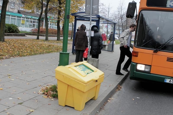 Klaipėdoje vagiamas ir smėlis iš gatvėje stovinčių dėžių