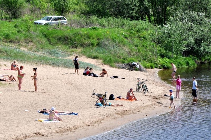 Retą ligą kaunietis parsinešė po maudynių Nemune