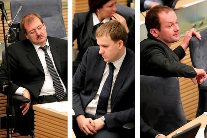 Trys parlamentarai pasiekiami teismui