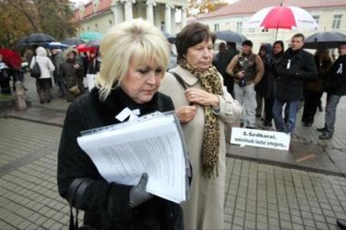 Planai: A.Skučienė žada surengti mitingą Vilniuje.