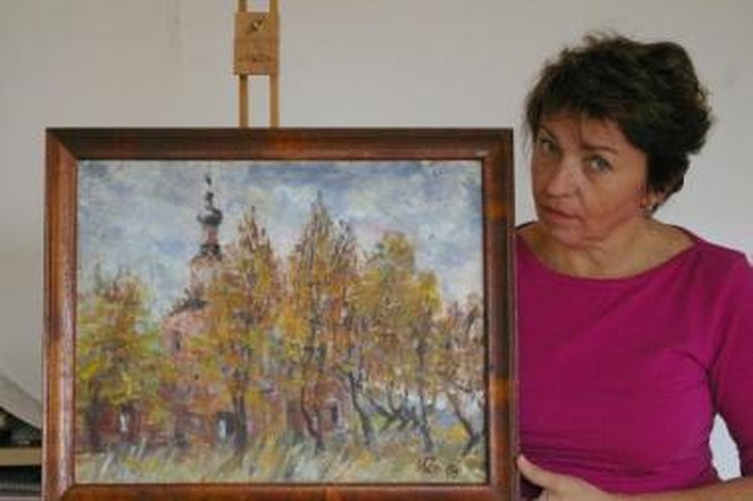 Bibliotekoje – dailininkės iš Rusijos kūriniai