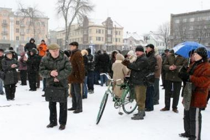 Mitingas baigėsi taikiai
