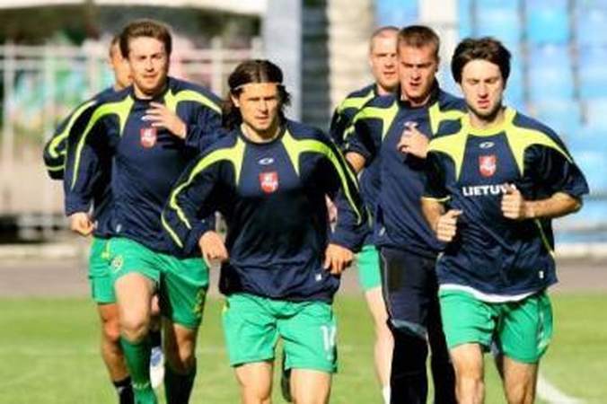 Užsidegęs: T.Danilevičius (centre) į rinktinę visada važiuoja kovoti už draugus, už gimines, už visą Lietuvą.