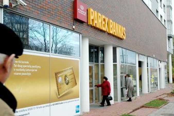 Dėl "Parex" banko audros nekilo