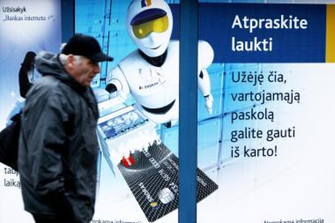 Skolininkai vengia bankų