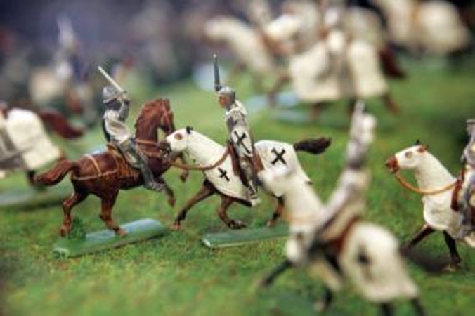 Paminėjo: istorinės sukakties proga muziejuje pastatytas didžiausias iki šiol Žalgirio mūšio maketas.