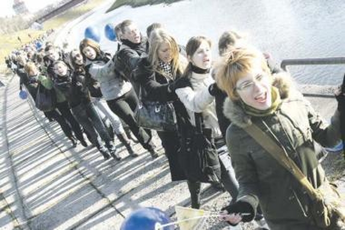 Studentams rūpėjo ne paskaitos