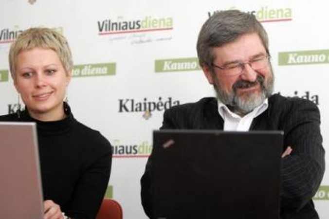 Požiūris: G.Babravičiui (dešinėje) linksma prisiminti 5 tūkst. litų kainavusį nuotykį su mobiliuoju internetu.