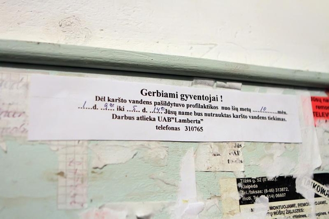 Grafikas svarbesnis už gyventojų gerovę