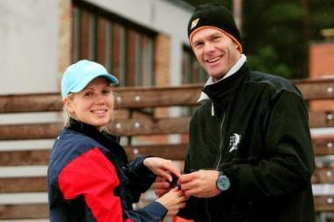 Gyvenimas: septynių mėnesių sūnų sūpuojanti G.Scheidt netrukus pradės aktyviai sportuoti.