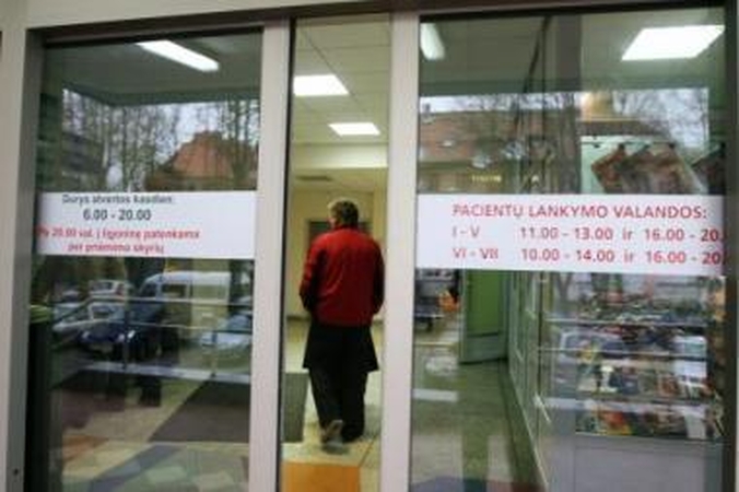 Ligonių lankytojus drausmina tvarka