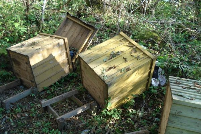 Žala: vandalai Šilutės rajone sudaužė 25 avilius ir sutrypė juose buvusias bičių šeimas.