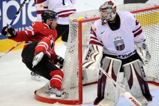 Koziris: Latvijos rinktinei pasaulio čempionate įveikti stiprius varžovus padėjo patikimas vartininko E.Masalskio žaidimas.