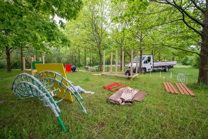 Kauno vaikams – naujos žaidimų aikštelės