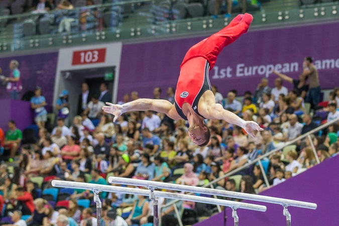 Europos žaidynės: gimnastas R. Guščinas pateko į finalą