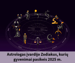 Zodiakas - pasikeis gyvenimai 2025 metais